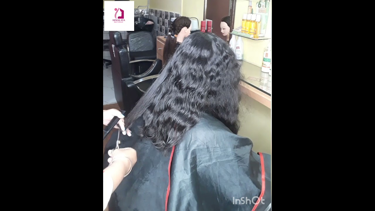 How to do straight cutting on curly hair?