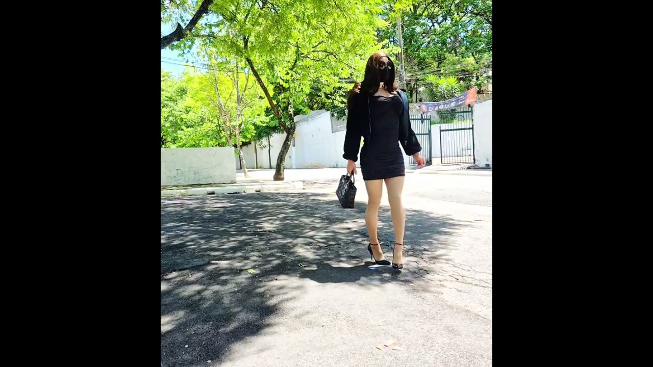 Crossdresser Ana - Going outdoor day 123