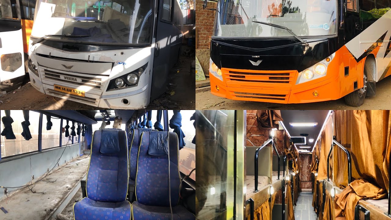 Sleeper bus converting process from sitting bus/ सिटिंग बस को स्लीपर बस में बदलने की प्रक्रिया