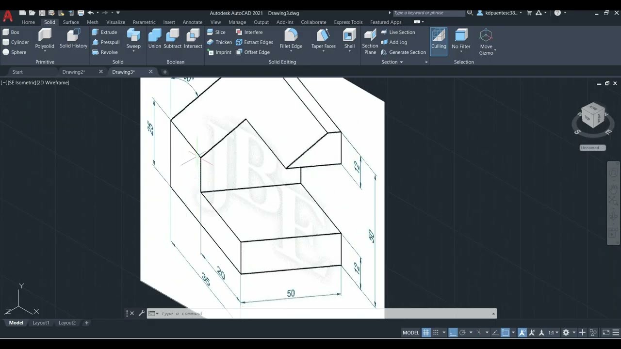 SÓLIDO DE 2D A 3D - PARTE 2