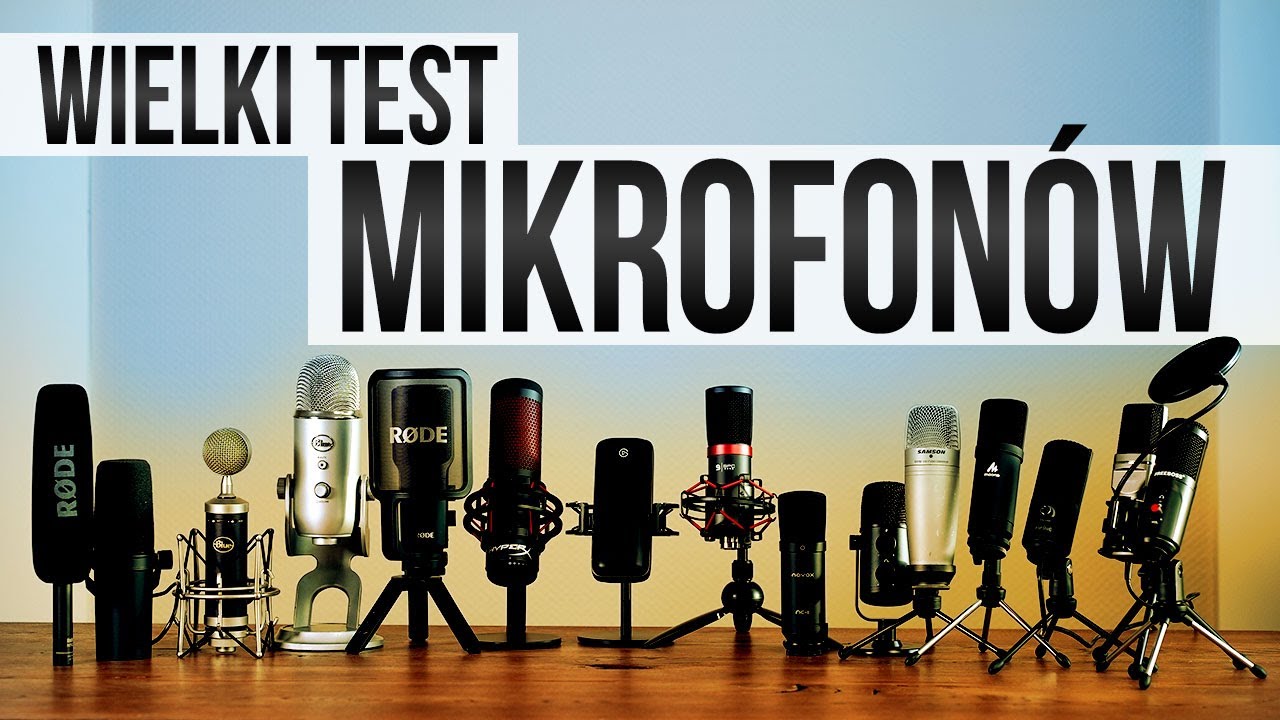 Test 15 mikrofonów USB i XLR 🎤 Jaki mikrofon do nagrywania wybrać za 100/200/300/500/800 zł 🎙️