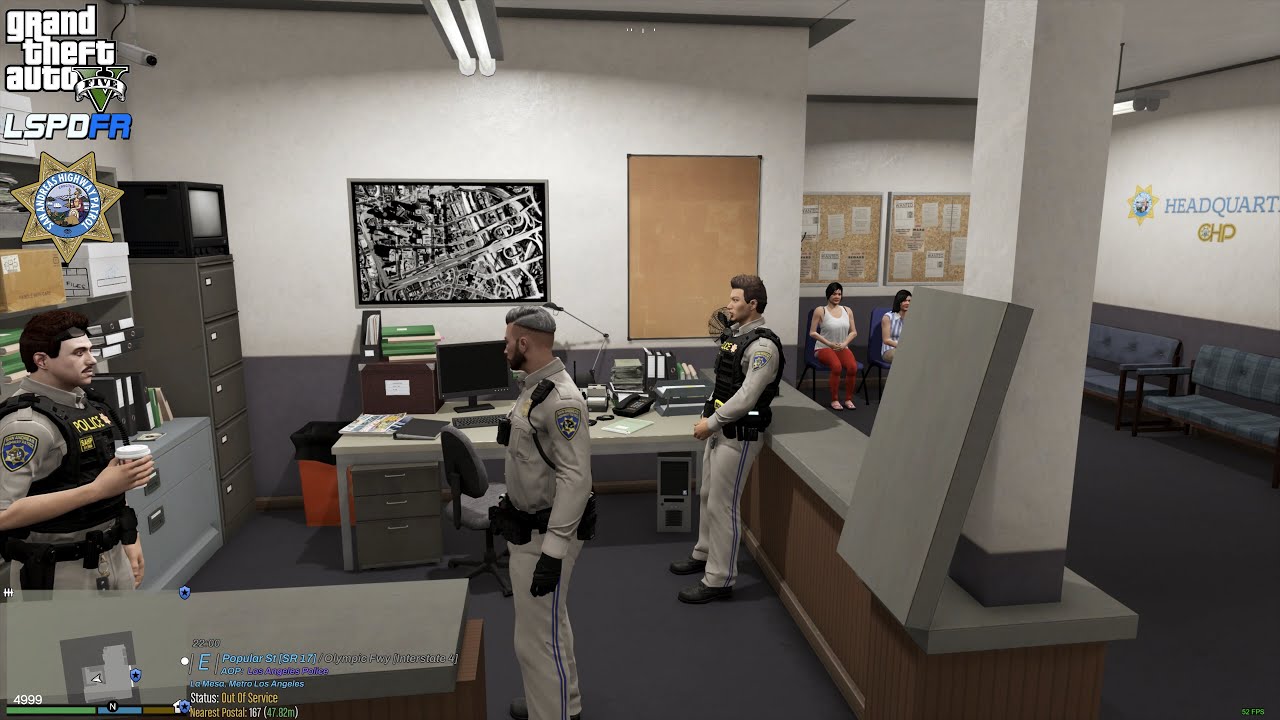 GTA V - LSPDFR 0.4.9🚔 - SAHP/CHP - Citywide Highway Patrol - Stolen Vehicles - 4K