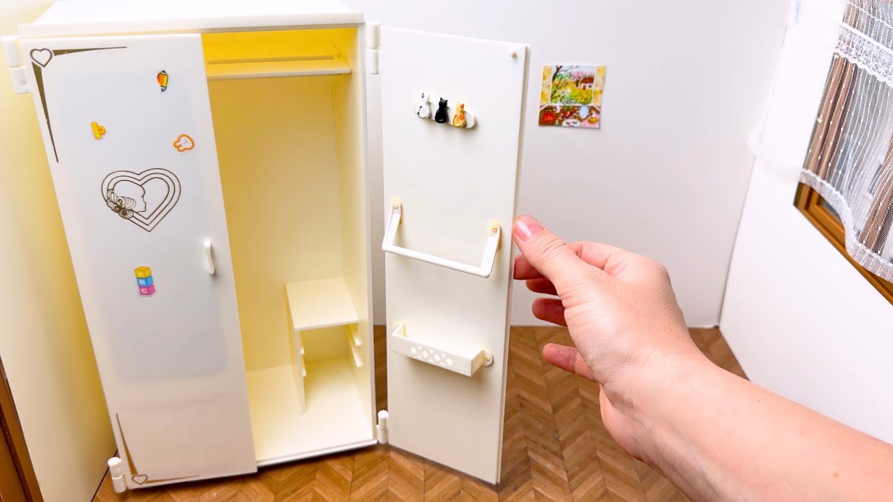 ASMR 🎧 Mini bedroom installation 🌟 Mini Desk Set 🌟 Mini Wardrobe 🌟