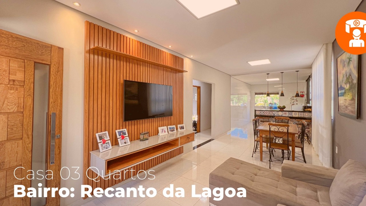 VENDA: CASA 03 QUARTOS - RECANTO DAS ÁGUAS - LAGOA SANTA/ MG (CÓDIGO: 1028783)