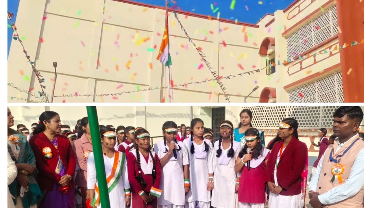 Republic Day celebration, OBC+2 SCHOOL, MUNGER  Created by @Angadaccess