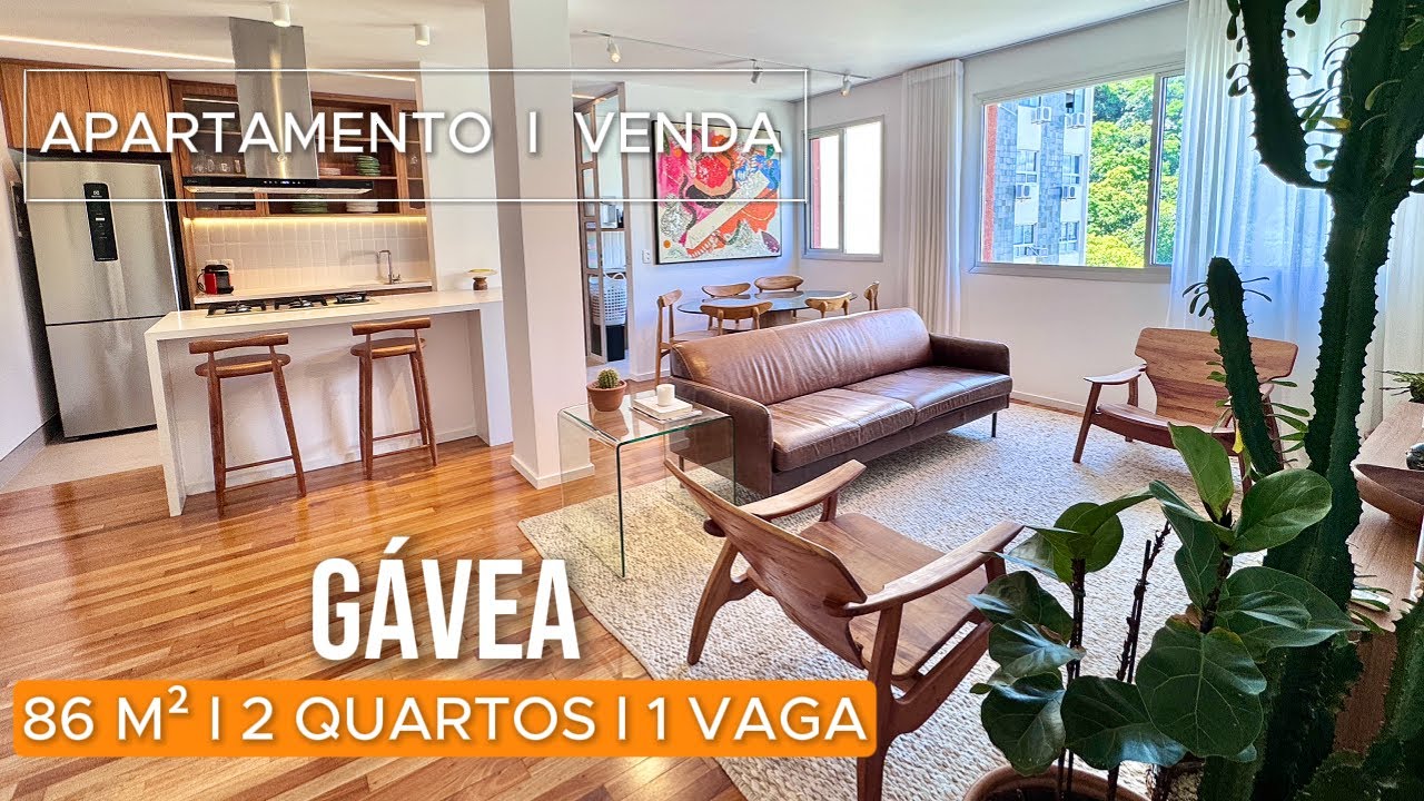 Apartamento reformado à venda na Gávea | 86 m²