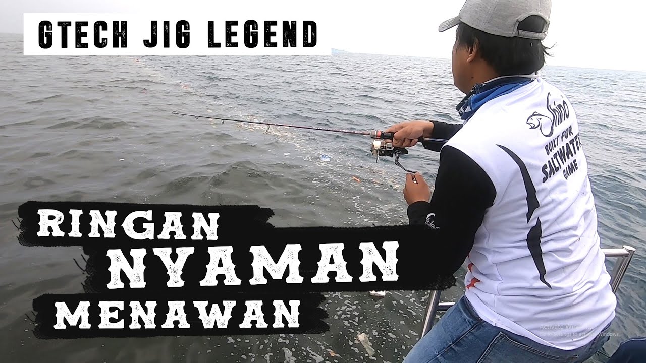 Joran Gtech Jig Legend feat Reel G-Tech Dual Power, Nyaman Banget. Bonus Marlin (Jawa)