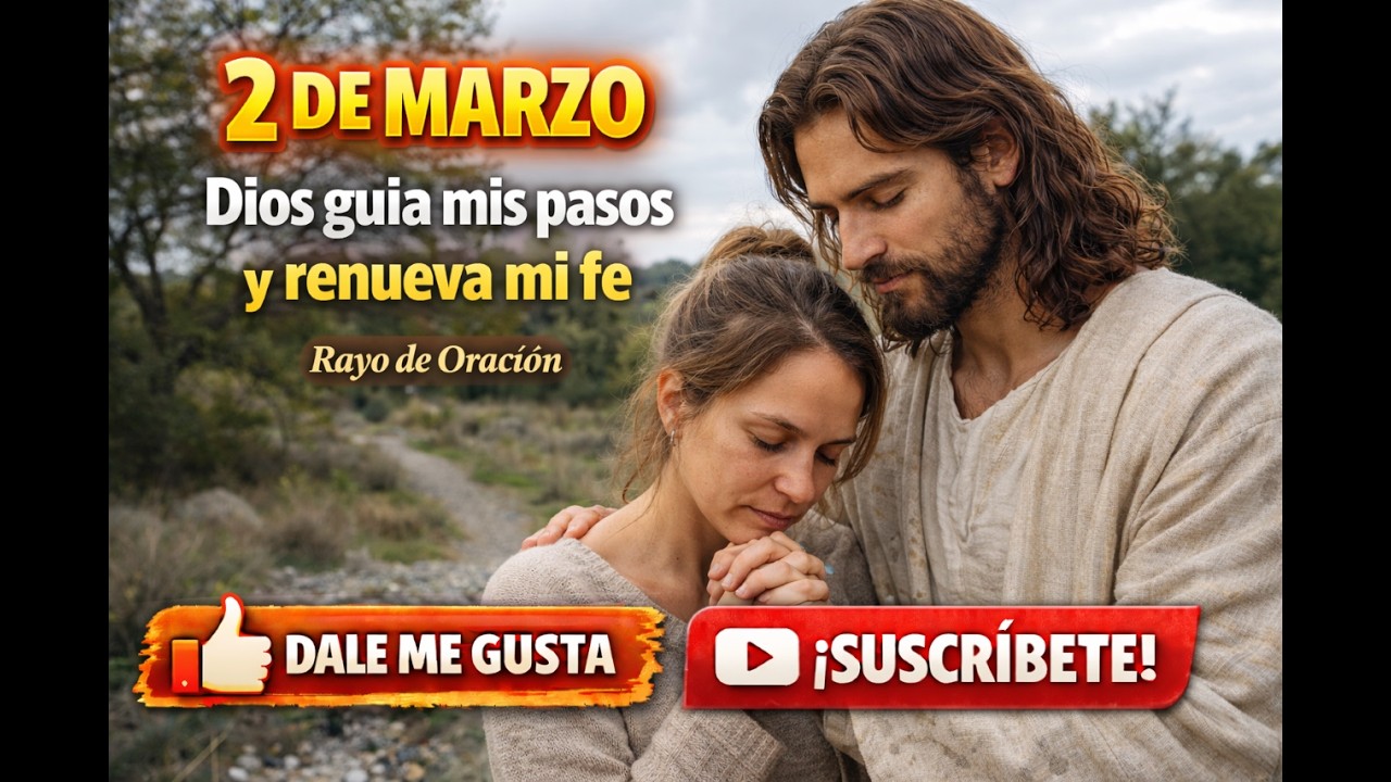 ORACI&Oacute;N DEL 2 DE MARZO   Dios gu&iacute;a mis pasos y renueva mi fe