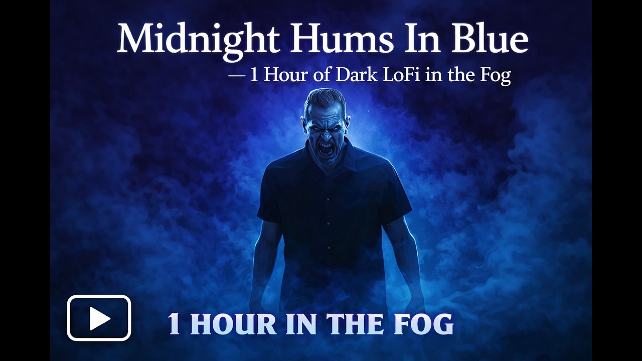 Midnight Hums In Blue — 1 Hour of Dark LoFi in the Fog