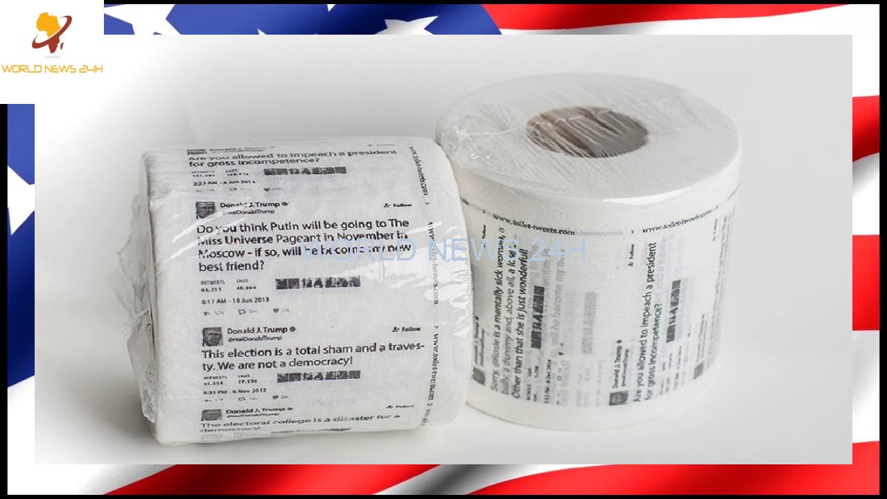 Amazon selling Trump's tweets on a roll of toilet paper