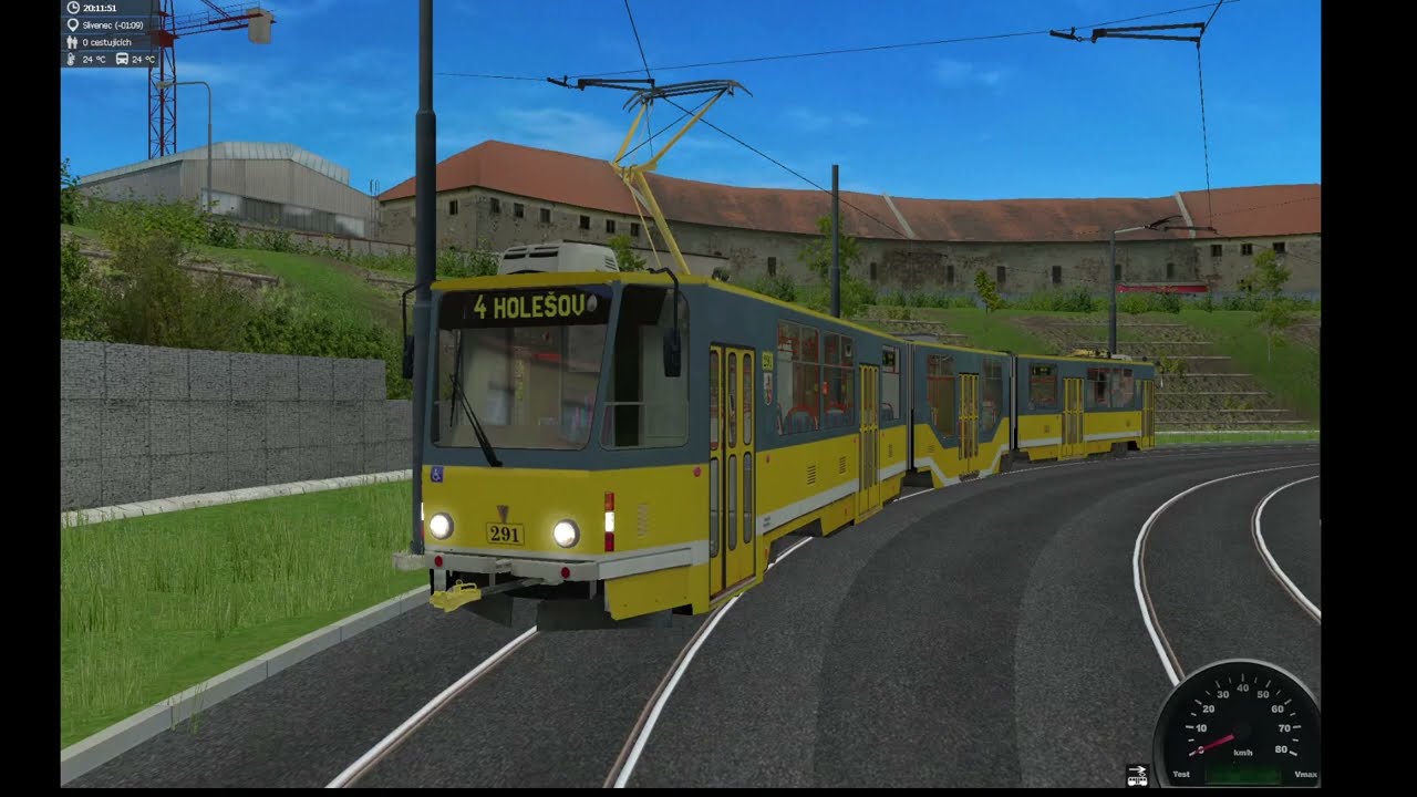 MHD Simt linka 4 - Slivenec - Hole&scaron;ov