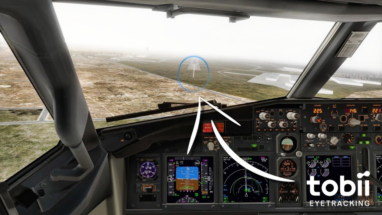 Real 737 Captain | Instrument Scan and Landing Demonstration using the Tobii Eye Tracker