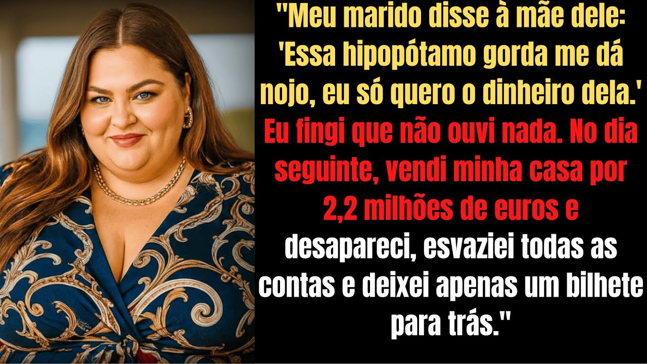 A VINGANÇA DA 'HIPOPÓTAMO': Ouvi meu marido me humilhando e destruí o plano dele em 3 semanas! 💎🔥