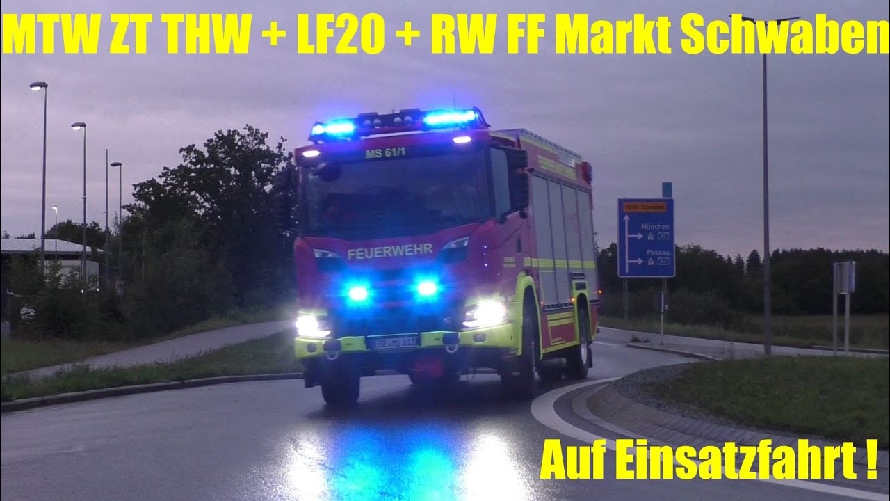 [Neuer R&uuml;stwagen] MTW Zugtrupp THW Markt Schwaben + LF20 & R&uuml;stwagen Feuerwehr Markt Schwaben