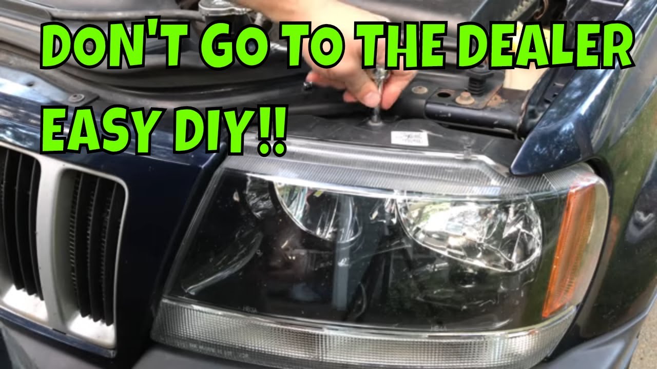 How To Replace the Headlight Bulbs on a 1999-2004 Grand Cherokee