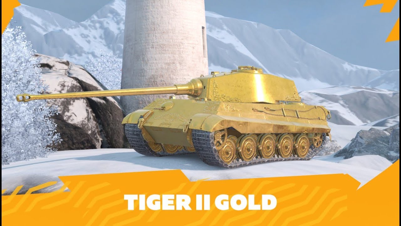 Tanks Blitz Tiger II Gold Nemesis PRO