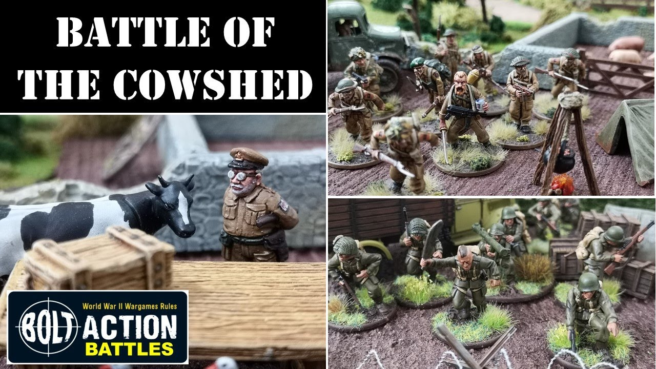 Bolt Action Battle report: The Battle of the Cowshed - Let's Play!
