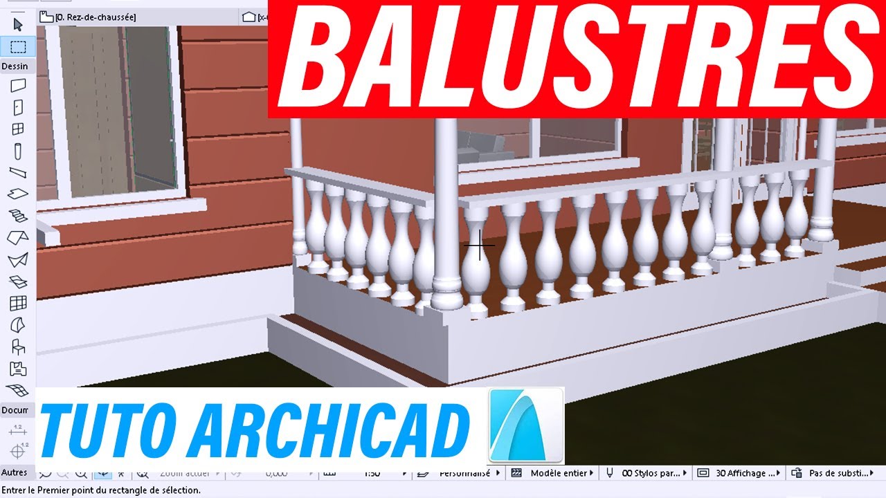 COMMENT MODELISER DES BALUSTRES [TUTO ARCHICAD]