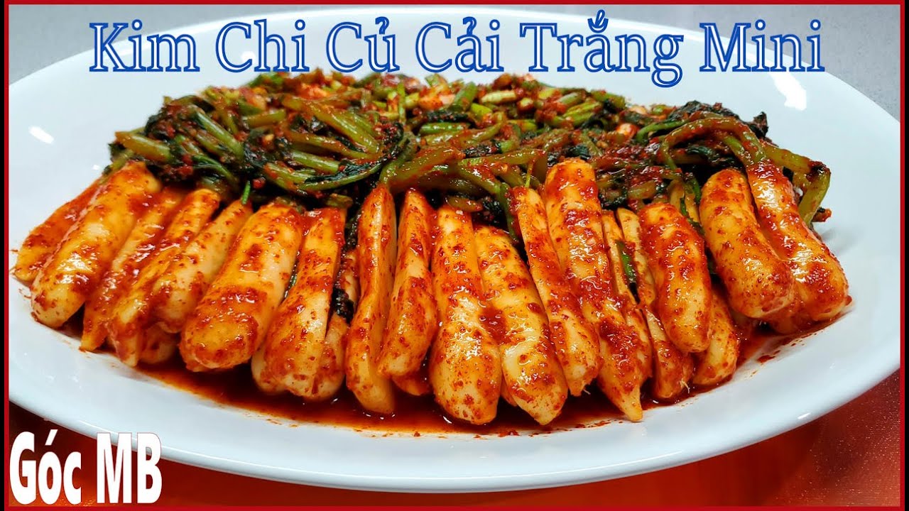 Kim Chi Củ Cải Trắng Mini | Ponytail Radish Kimchi Recipe