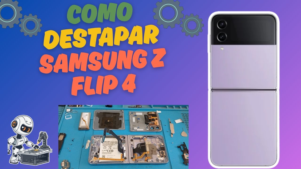Como abrir o destapar un Samsung Galaxy Z Flip 4 paso a paso