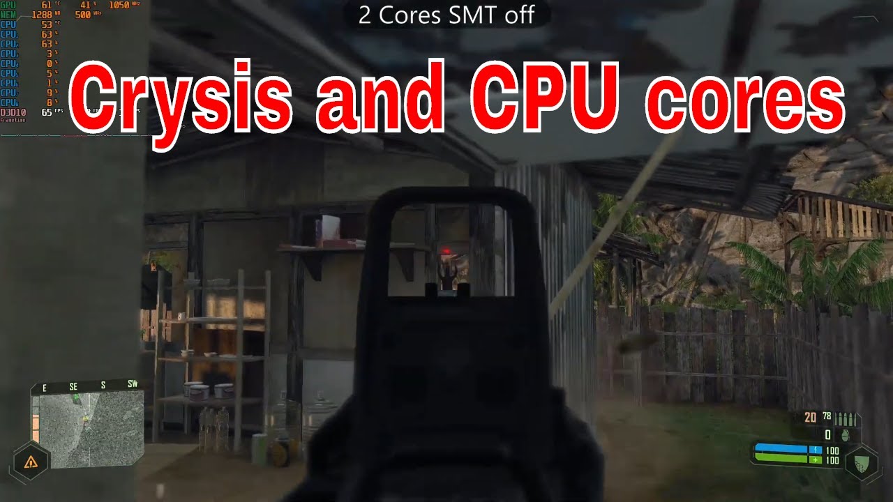 The original Crysis, how many CPU cores does it want?