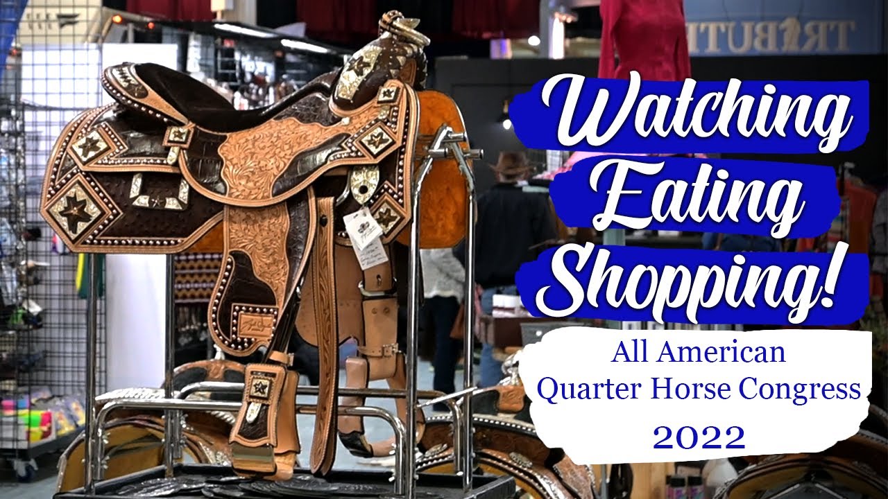 SHOPPING FOR MY HORSE // Quarter Horse Congress Vlog // Searching for deals on show tack and clothes