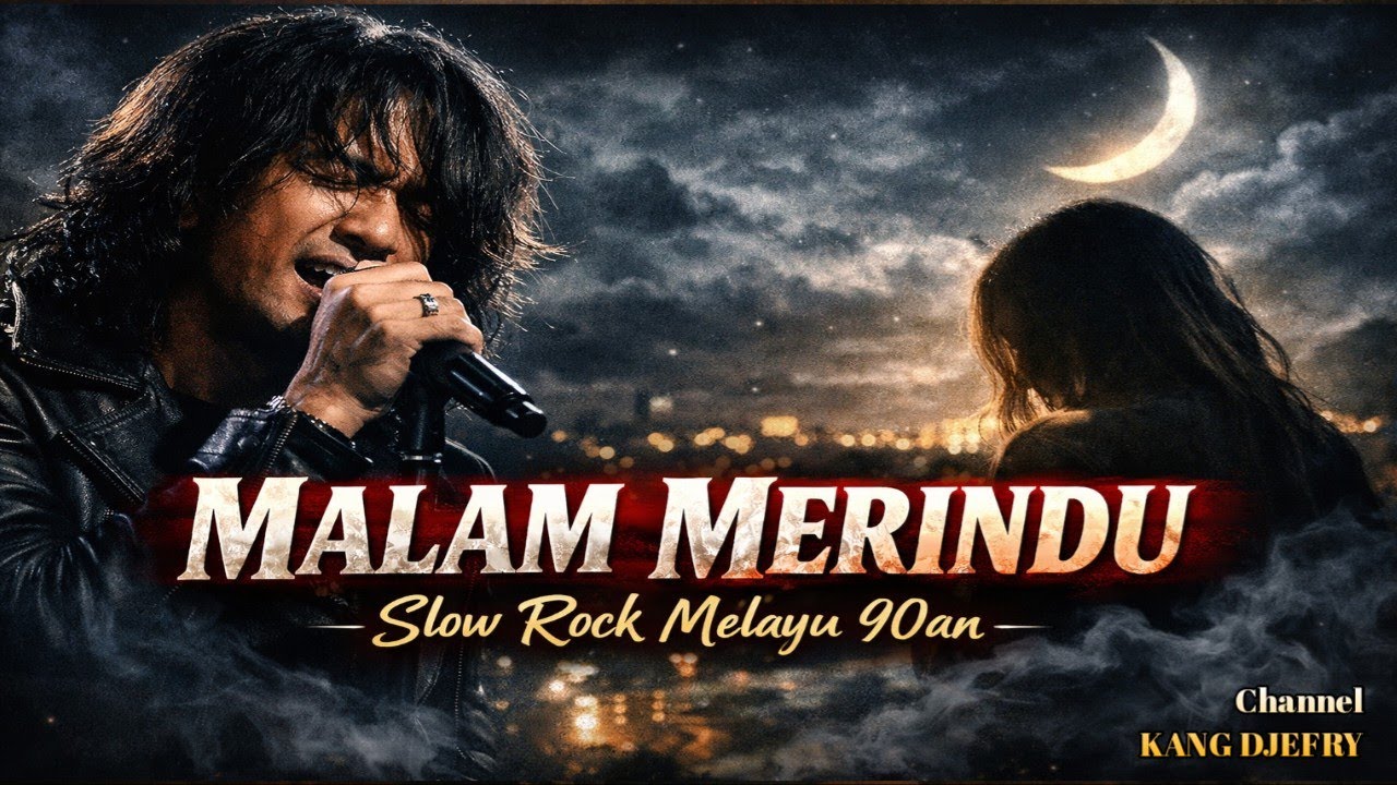 MALAM MERINDU | Slow Rock Melayu 90an (Cover Lelaki)