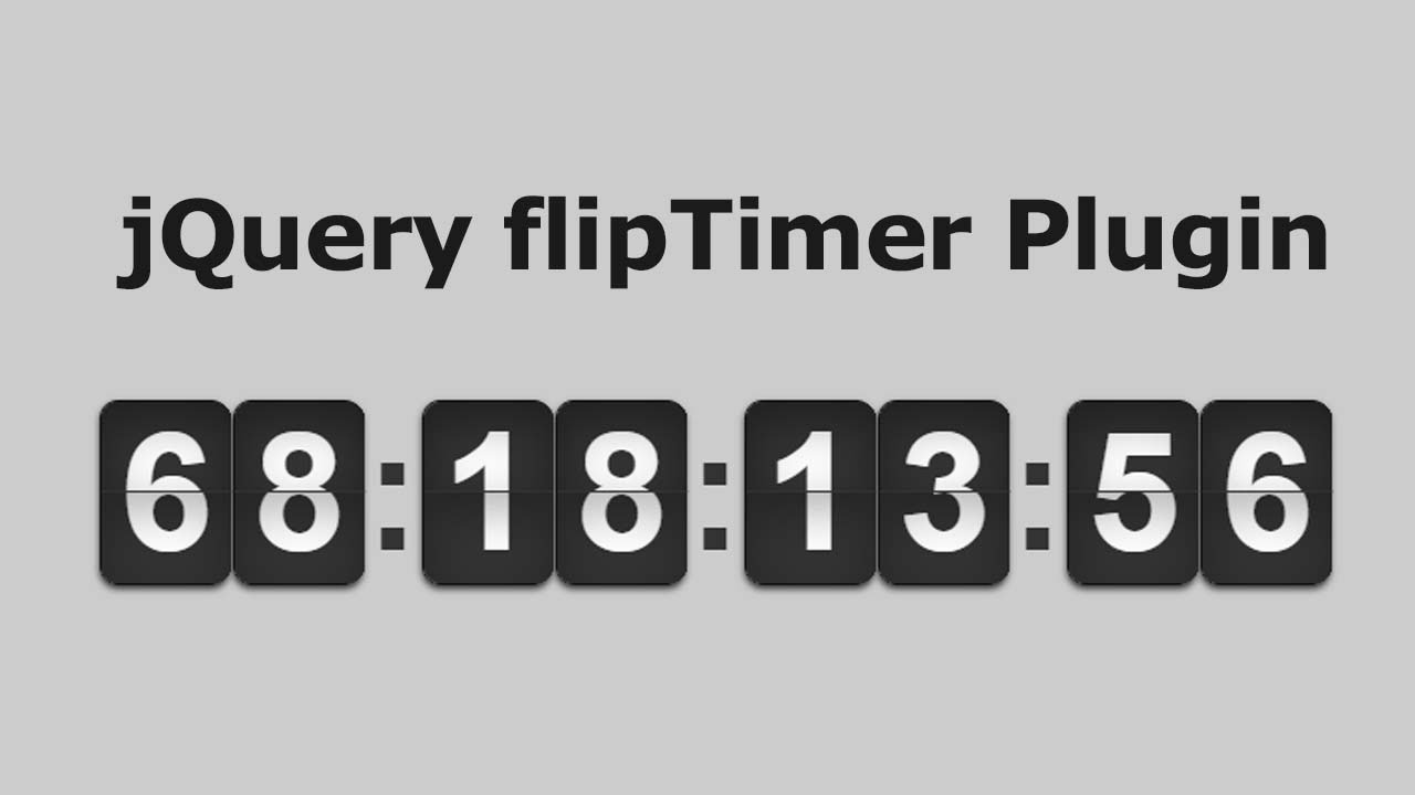 Flip Clock-Style jQuery Countdown & Count Up Timer Plugin - flipTimer