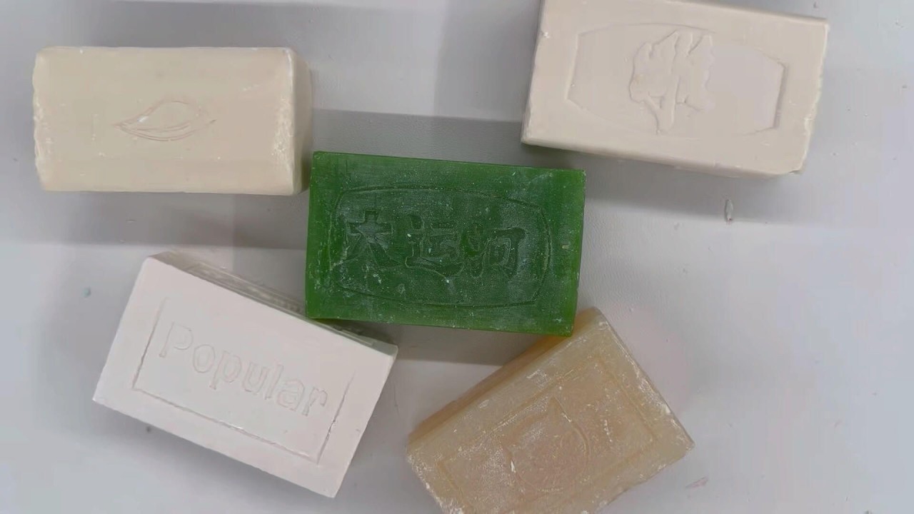 ASMR cutting dry soap/oddly carving soap/satisfying relaxing crunchy sounds/Crushing soap ASMR #4568