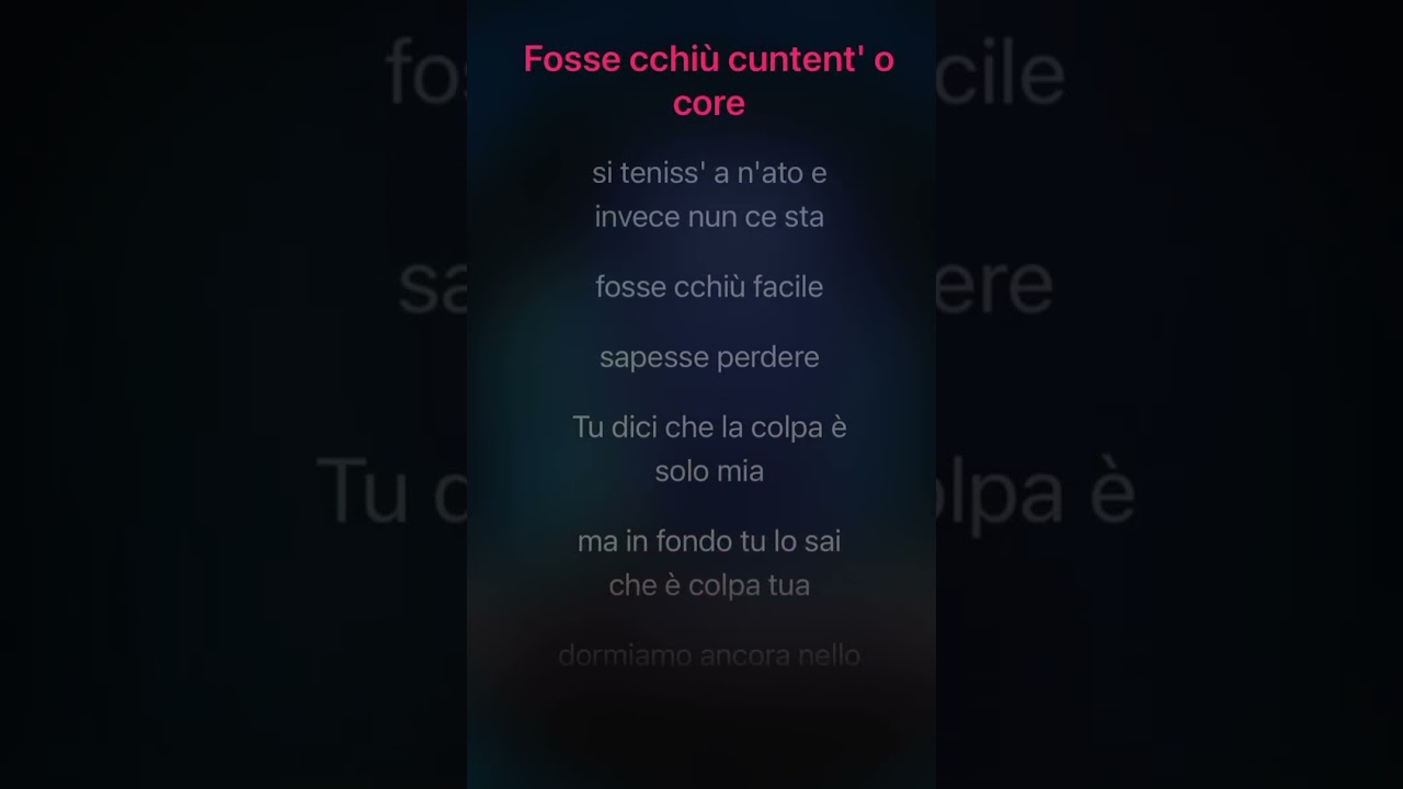 Tony Colombo - TU NUN C’È STAJE (karaoke)