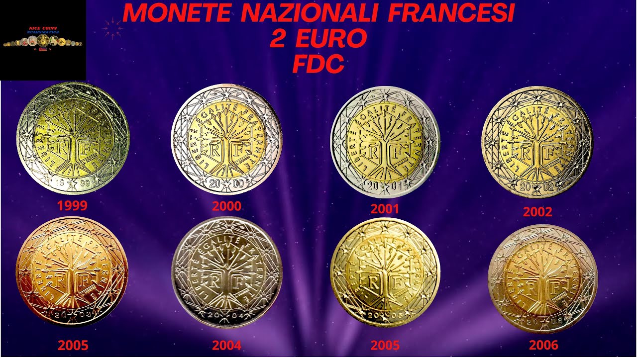 2 euro 1999 2006 FRANCIA FDC 200.#numismatics #numismatica #coins #monedas #monete