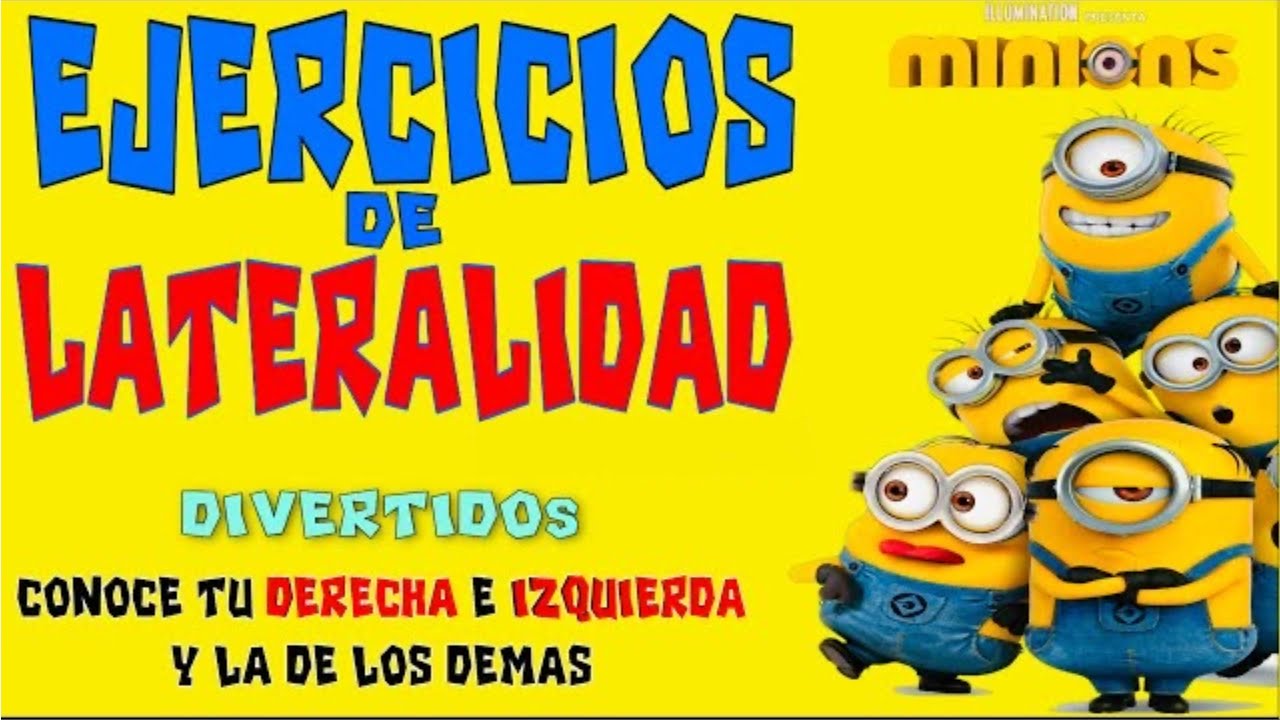 MINIONS EJERCICIOS DE  LATERALIDAD, REACCION  DIVERTIDOS  EDUCACION FISICA