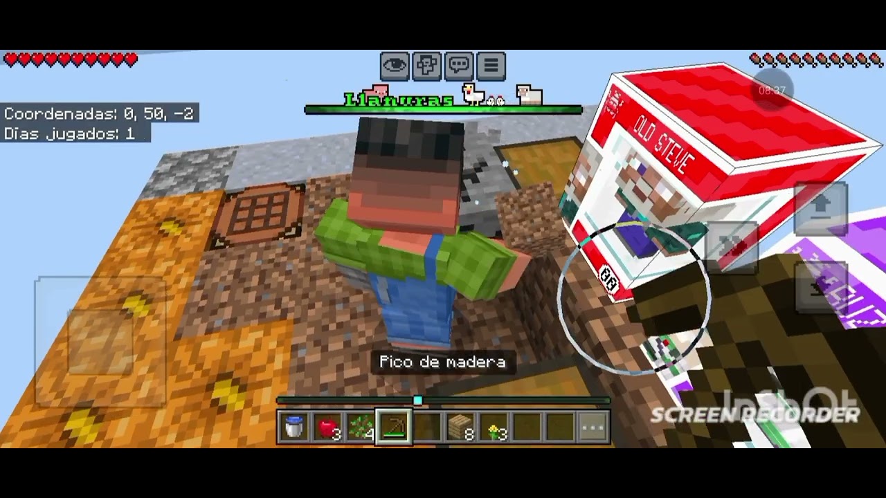 Mi primer one block en minecraft con mi hermano (hay muchas sorpresas)