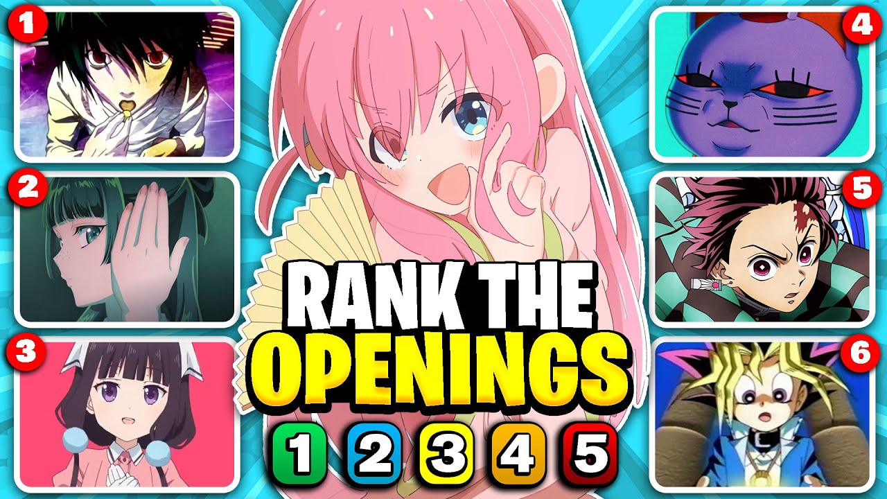 RANK THE ANIME OPENINGS! But Without Knowing the Next One 🔥