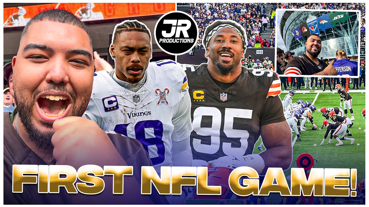 I saw my FIRST NFL game LIVE in London! | Cleveland Browns vs Minnesota Vikings | JR Vlogs