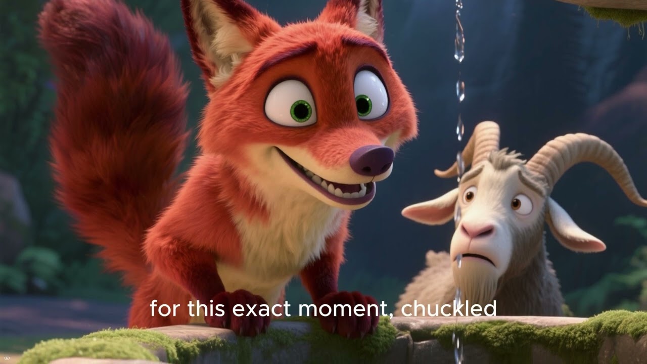 “The Fox and the Goat – Classic Moral Story for Kids | Lessons on Caution & Thinking Ahead”