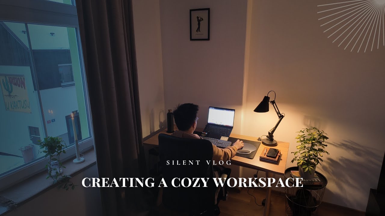 Desk Corner Makeover: Transforming My Husband's Workspace! | SILENT VLOG #dailyvlog  #desksetup