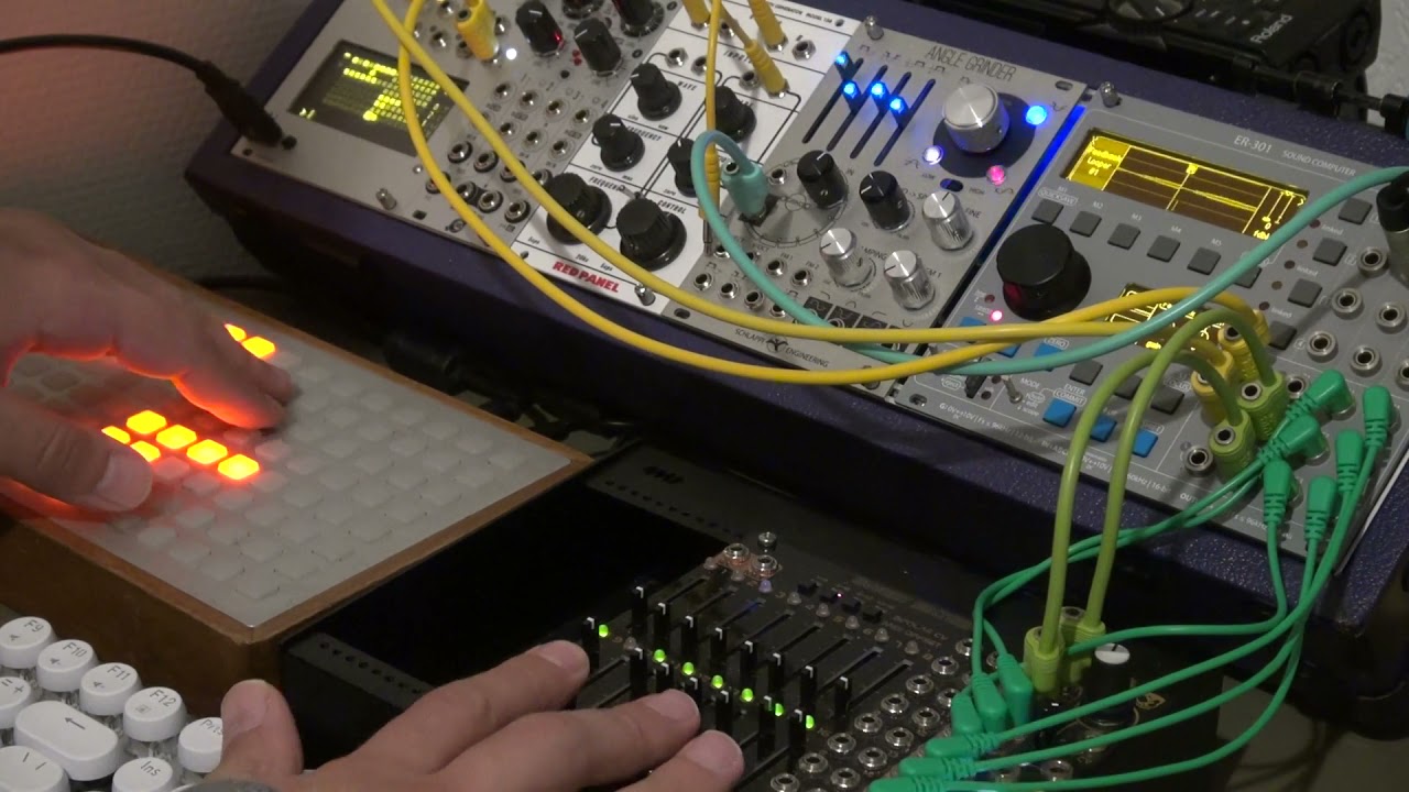 Crickets - with ER-301, monome TT and Grid