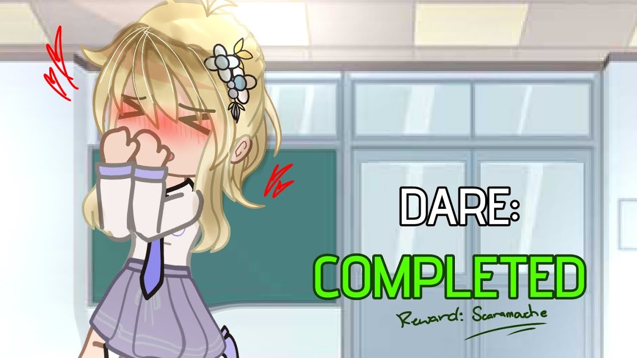 ✨☂️ `` Dare: Don't fall in love! • Scaralumi | Gacha meme ....🪷