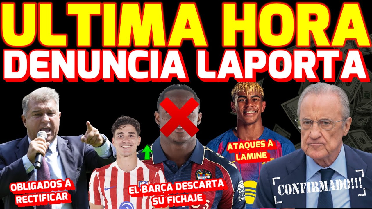 🤬 DENUNCIA LAPORTA 💰JULIAN ALVAREZ SI, ETTA EYOUNG NO 🤑EL MADRID PERDERA MILLONES 🔥ATAQUE LAMINE