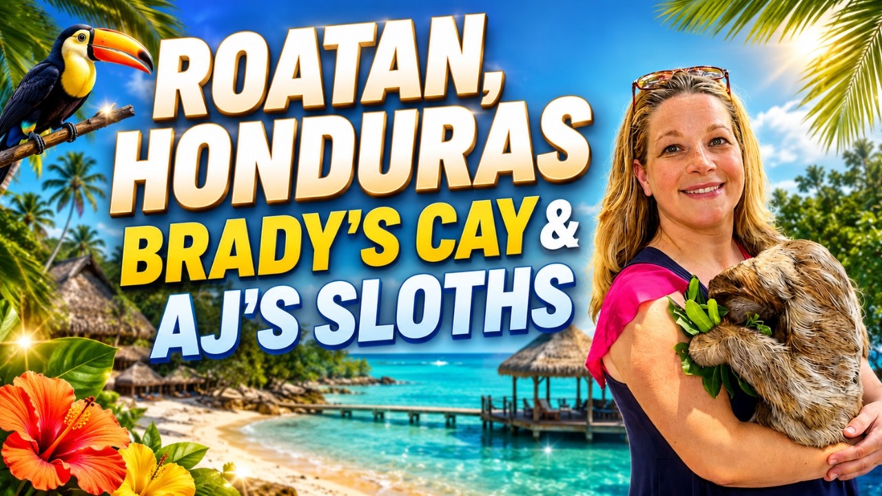 Roatan, Honduras Cruise Port | What To Do In Roatan | Brady's Cay & AJ's Sloths | Roatan Five Stars