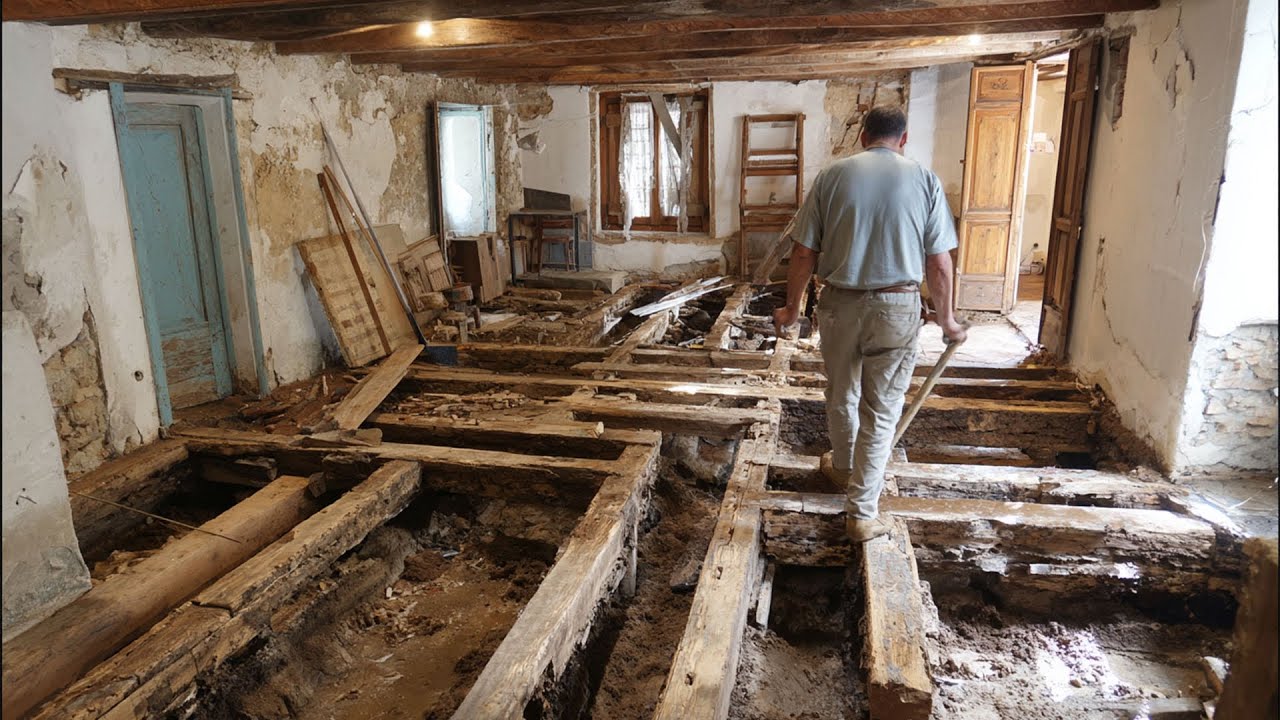 ABANDONED French Stone House Gets Incredible Makeover 