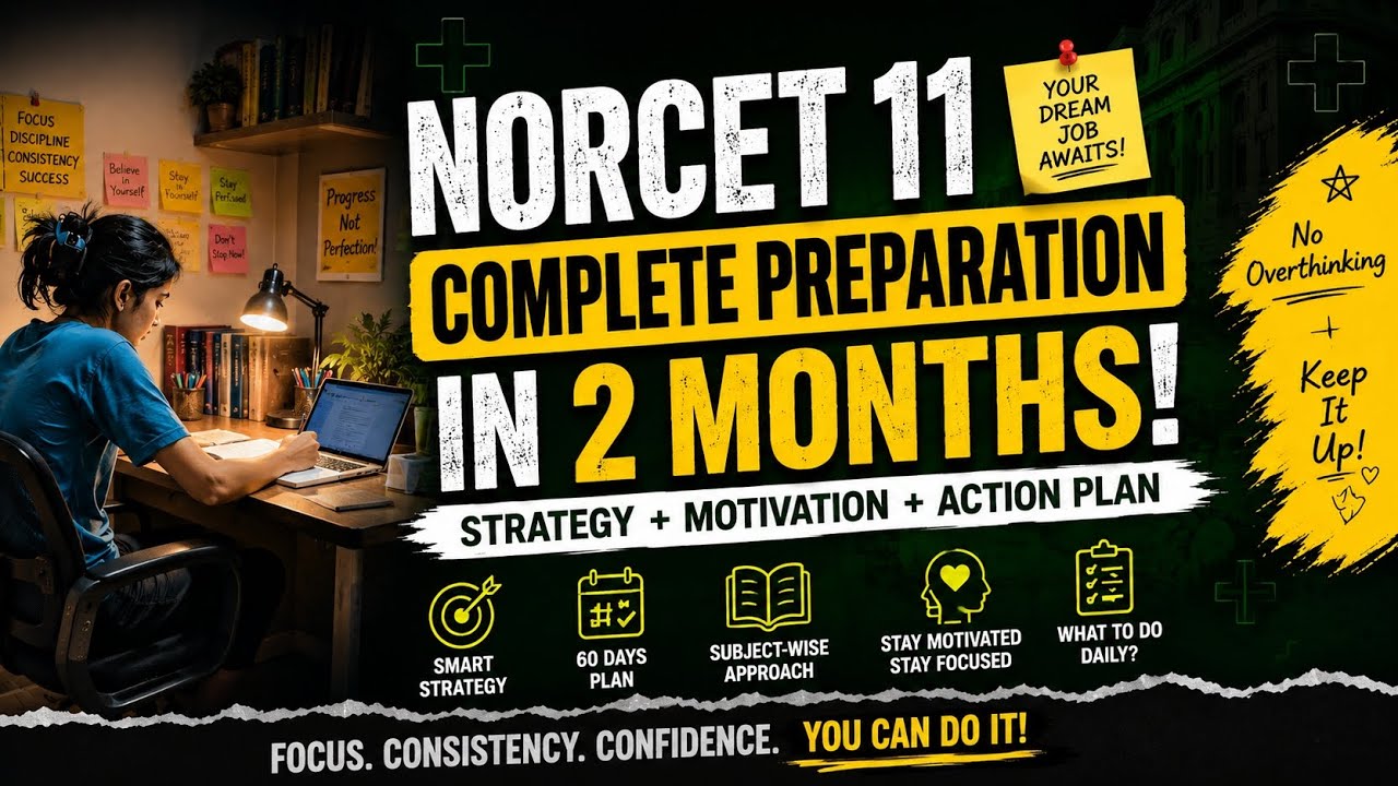 Can You Crack NORCET 11 in 2 Months? Here's the Truth! 😲#aiims #NORCET11 #study@Nursinglifeair130 