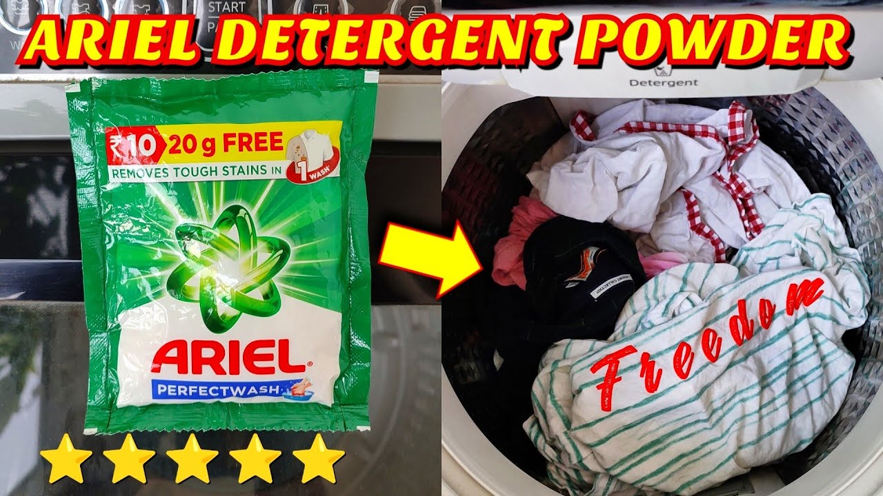 Ariel Perfect Wash Detergent Powder Review | How to use ARIEL Detergent powder in washing machine