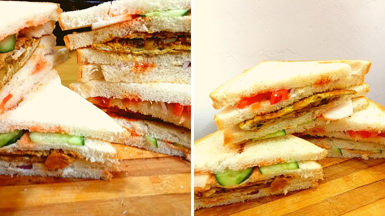 Sandwitches Easy recipes|Quick Best Omelet salad filled bread Sandwitches recipes in breakfast.