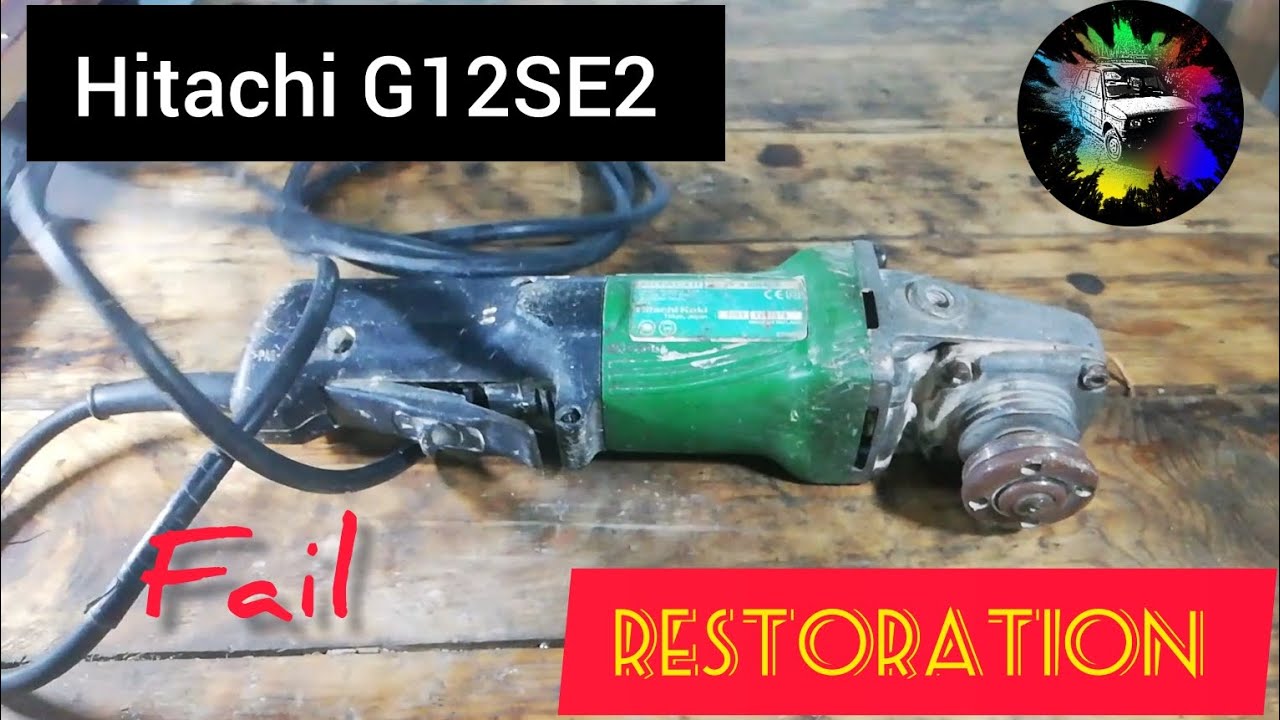 Angle grinder restoration...kinda, HITACHI G12SE2