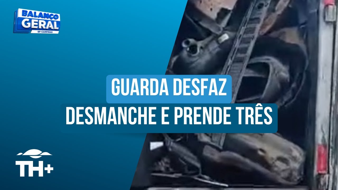 GM de Monte Mor desmonta desmanche e prende três com caminhão de peças roubadas