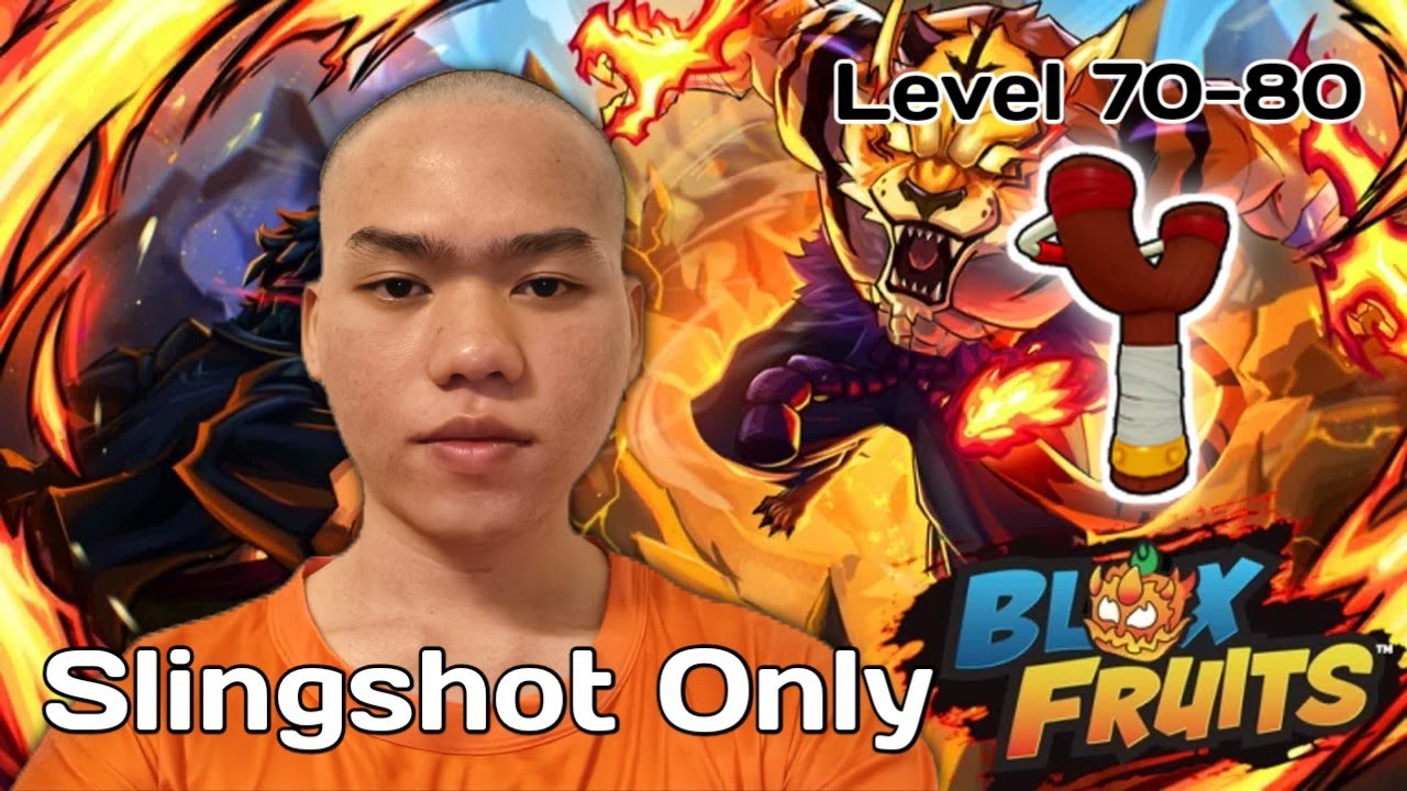 Main Blox Fruits, Tapi Cuma Pakai Slingshot Sampai Max Level - RBF Slingshot Only Challenge 70-80