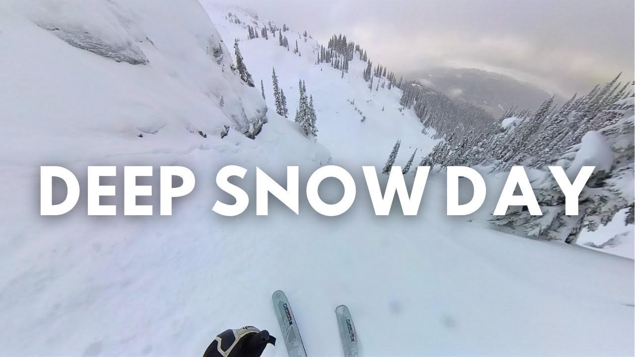 Skiing UNTOUCHED POWDER at Revelstoke