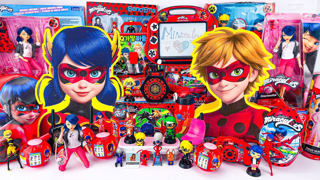 Miraculous Ladybug Toys Collection ASMR Unboxing Review | Mystery Cat Noir & CHRONOBUG Boxes
